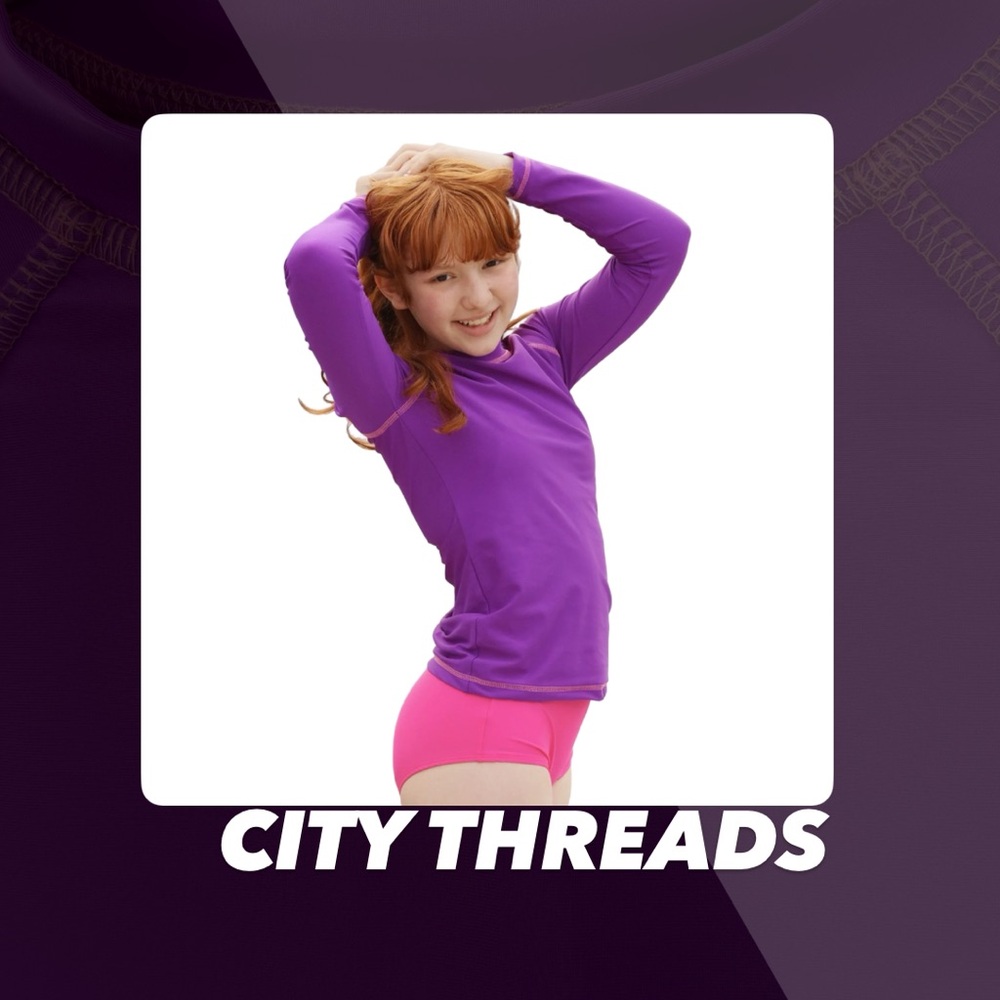 EUC City Threads Deep Purple Rashguard